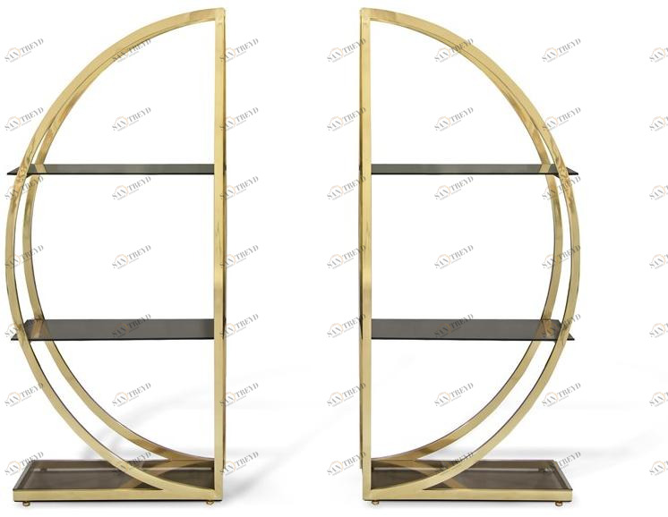 KOKET Книжный шкаф открытый латунный sun-id-1464914