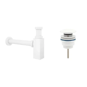 90316667 Набор сифон для раковины и донный клапан Wellsee Drainage System 182113003 цвет матовый белый STLM-1486812