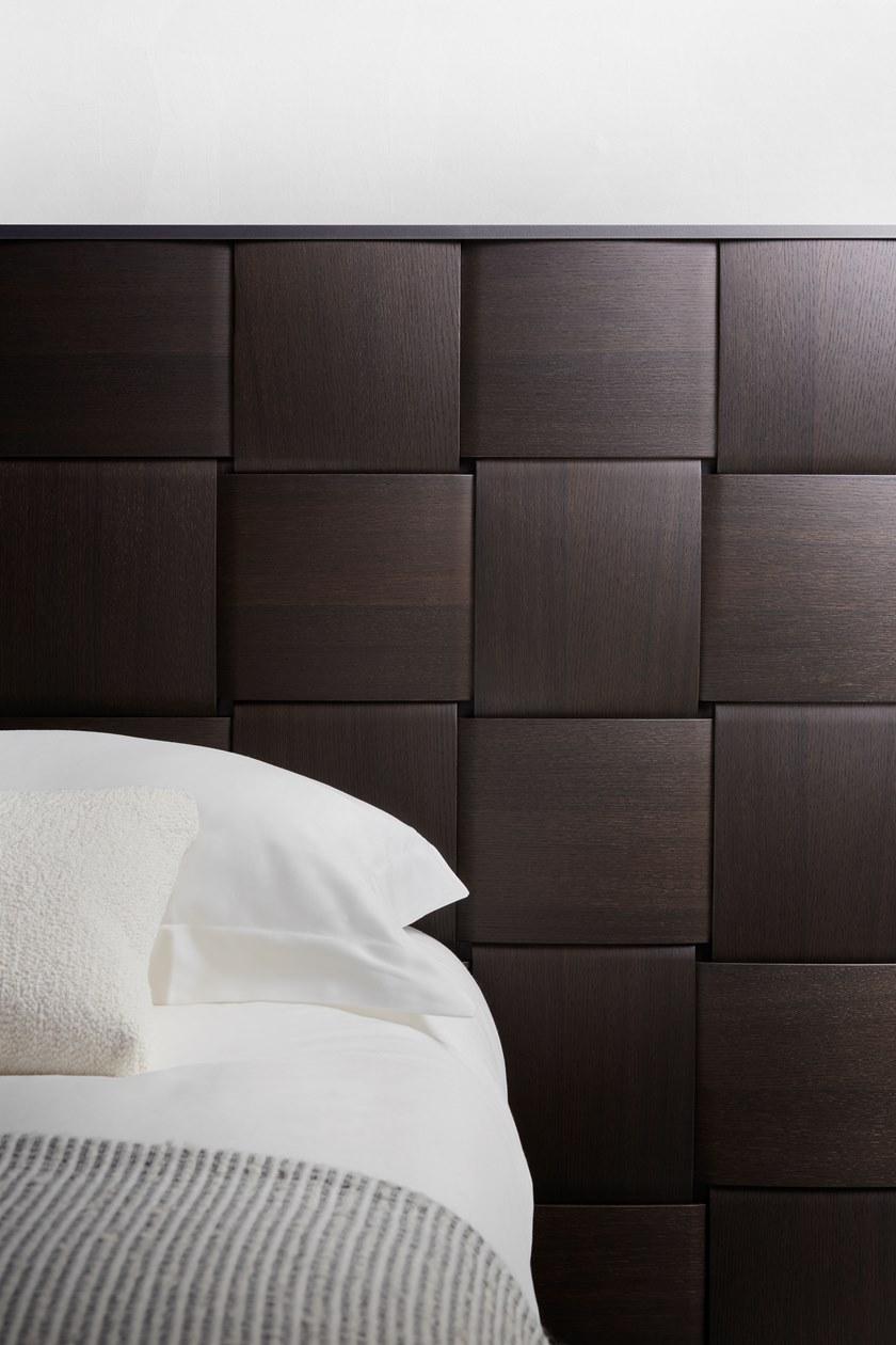 Flou Двуспальная кровать с деревянным реечным изголовьем sun-id-1413285 - Вид №3