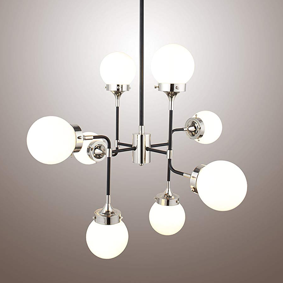 Подвесной светильник Bistro Globe 8 от Delight Collection KG0521P-8W DELIGHT COLLECTION ДИЗАЙНЕРСКИЕ 243875 Белый  - Вид №2