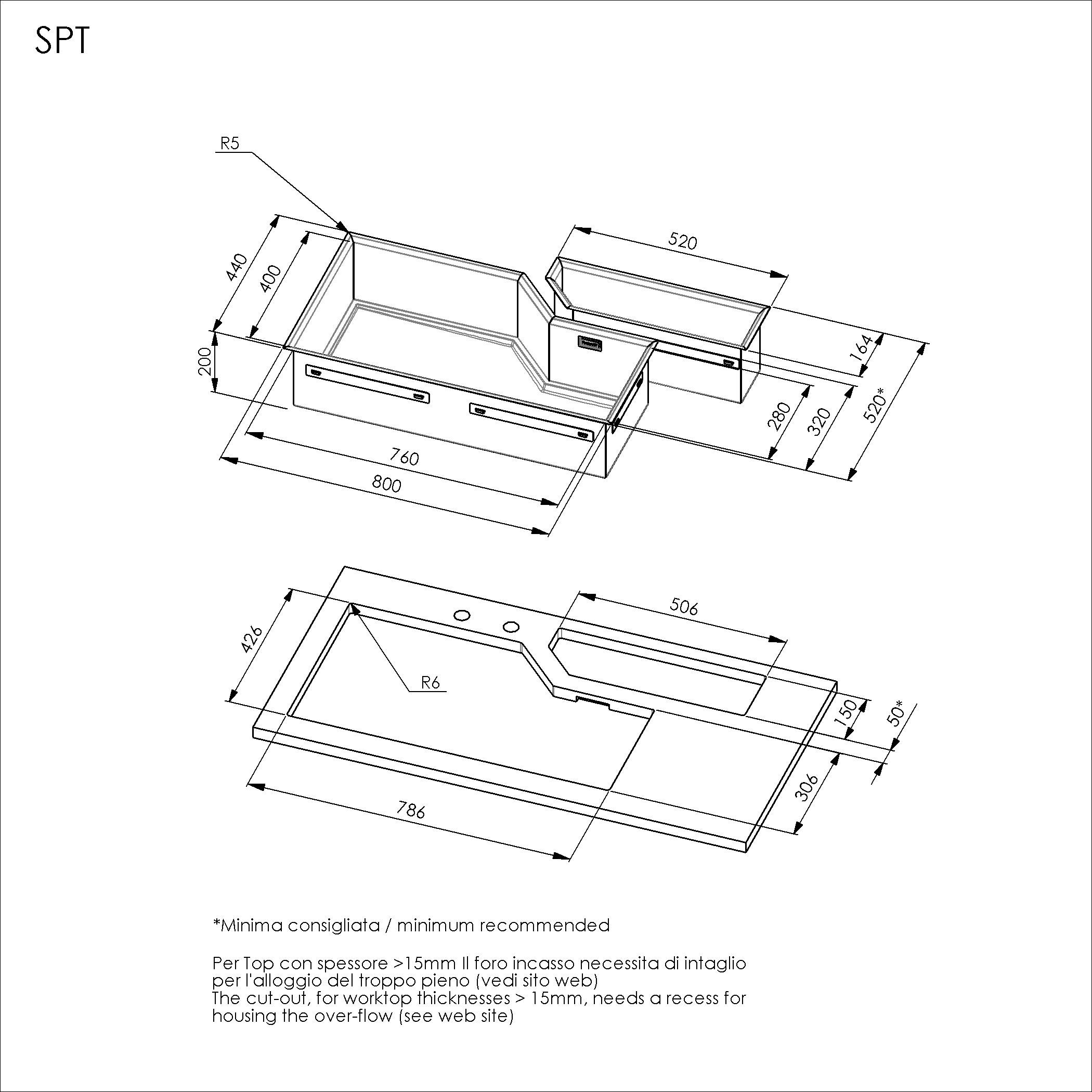 Раковина из нержавеющей стали с подходящим каналом Foster DIADE ARCH-00115732 - Вид №16