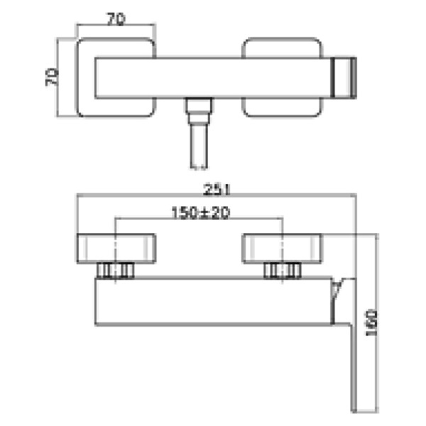 PE870102015 Смеситель для душа Webert Pegaso - Вид №1