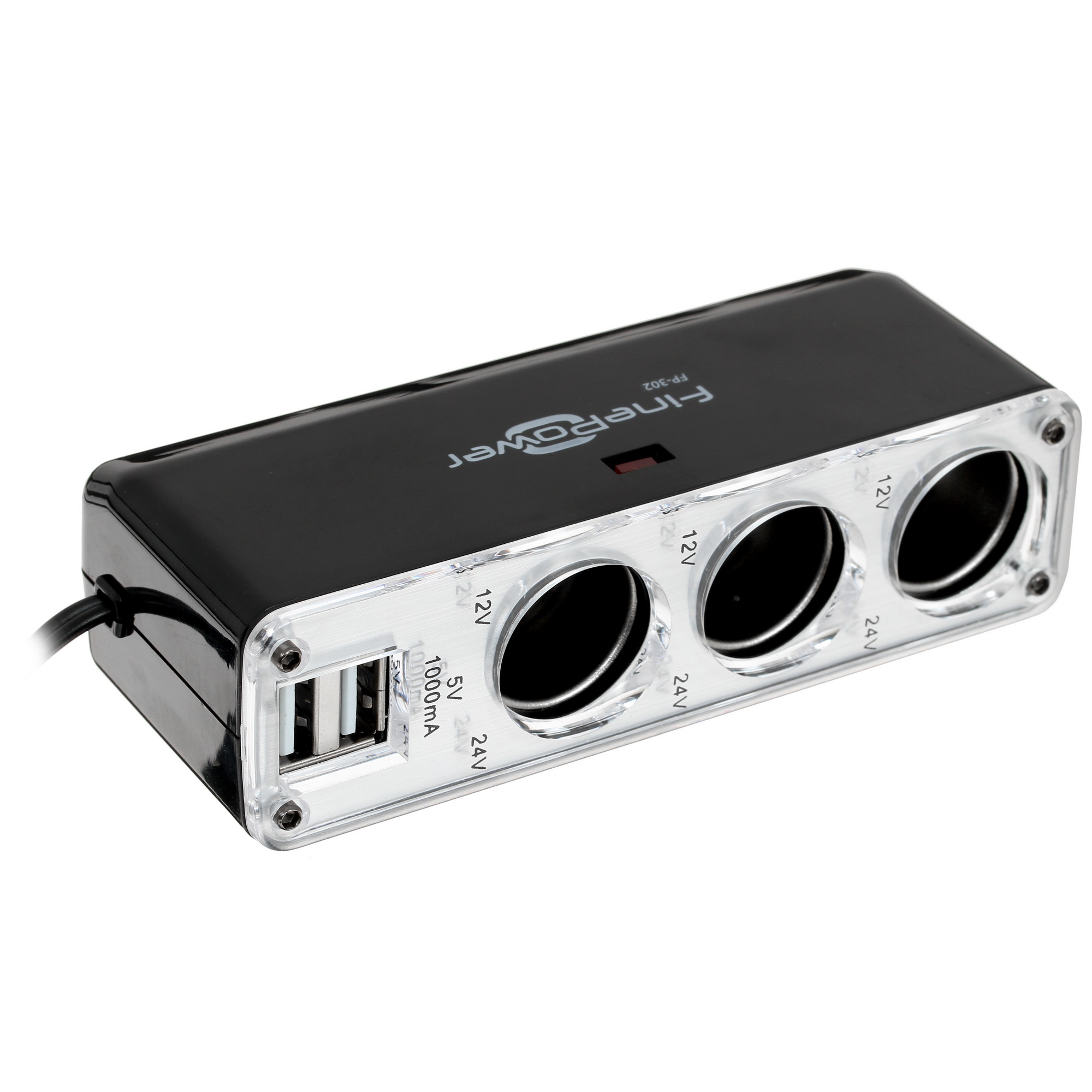 1009423 Разветвитель автоприкуривателя FinePower FP-302 STDN-0132476