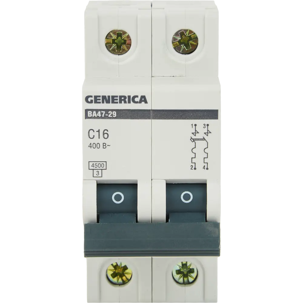 Автоматический выключатель Generica ВА47-29 2Р для защиты электросети 84798303 STLM-0055296 - Вид №1