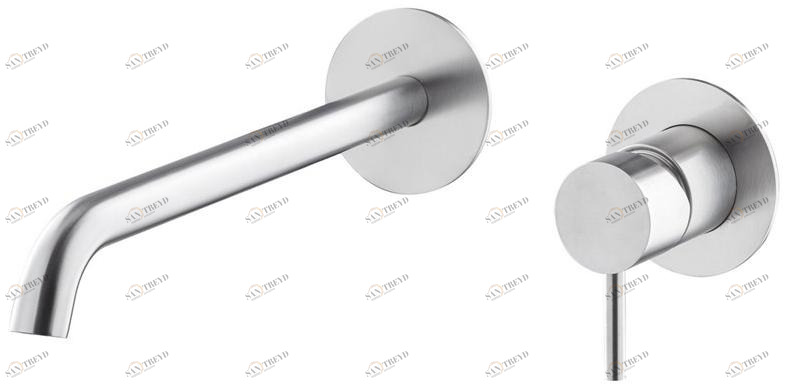 newform Смеситель для умывальника из нержавеющей стали настенный X-steel 316 69630ex