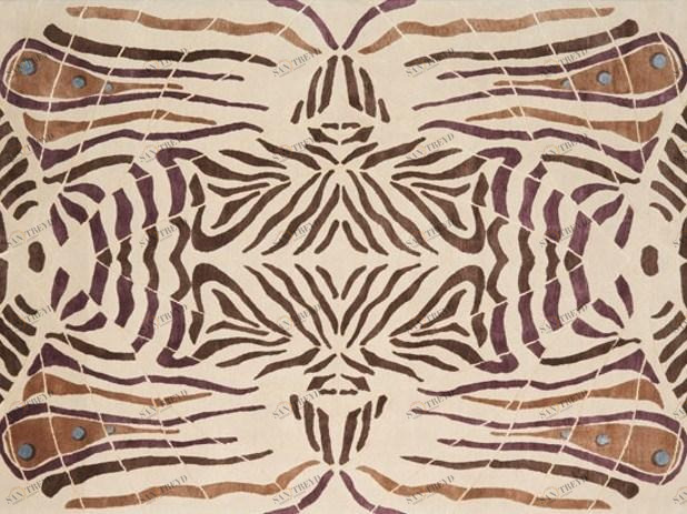 Deirdre Dyson Прямоугольный коврик ручной работы Butterfly 40