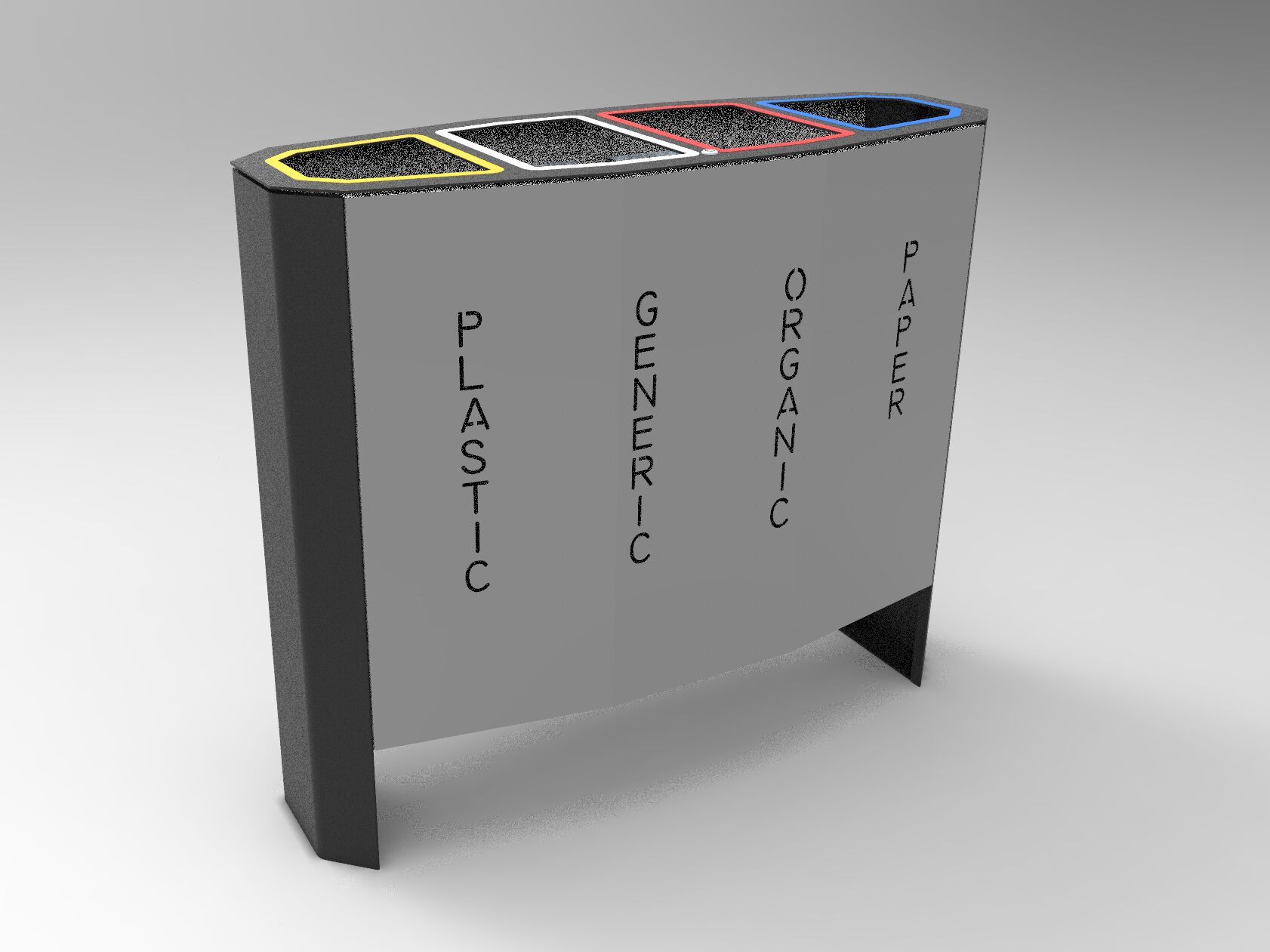 Стальные стойки для мусора на открытом воздухе CITYSì PLANE ARCH-00115970 - Вид №4