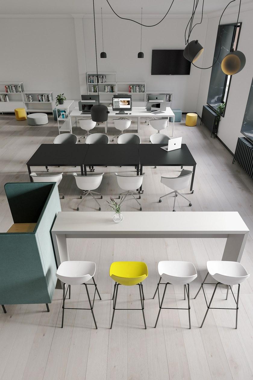 Grado Design Поворотное офисное кресло из полипропилена с 5 спицами и колесами Queen Que-ch-02 - Вид №4