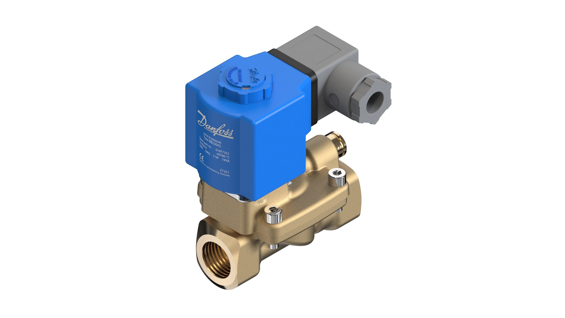 Danfoss EV220B — двухходовые электромагнитные клапаны для общей промышленности Клапан электромагнитный EV220B с кат. 032U453002  - Вид №23