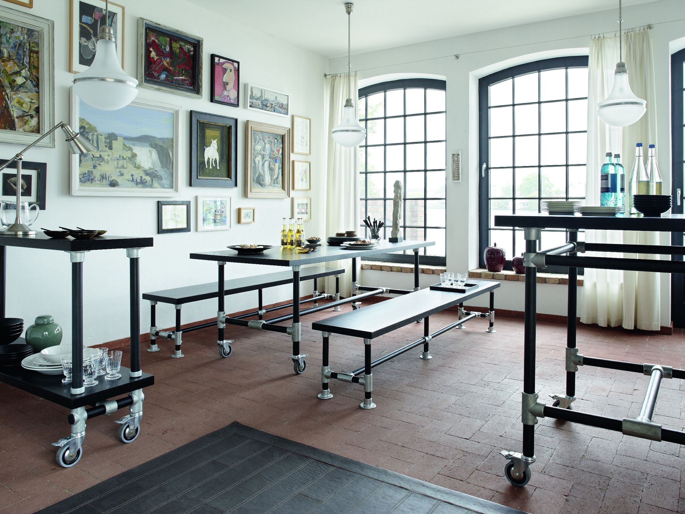 Деревянная скамья LAMBERT промышленность ARCH-00097003 - Вид №2