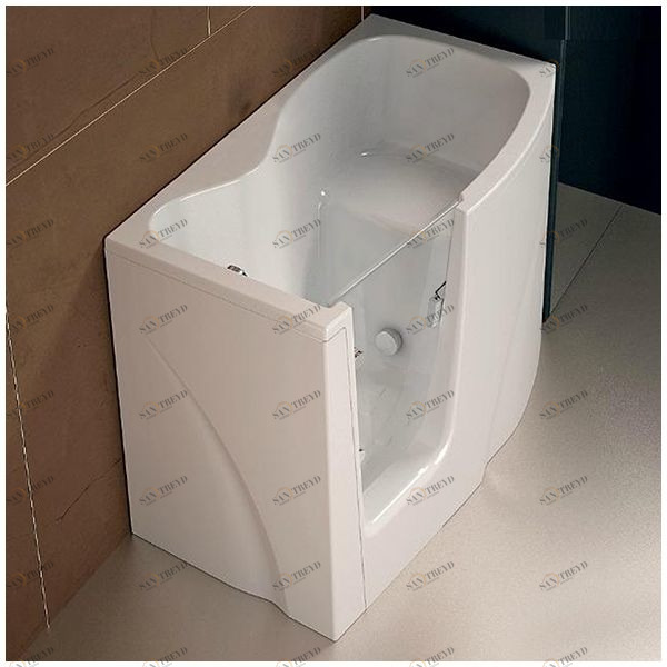 Ванна GRUPPO TREESSE GEN-Y V3411-DX угловая сидячая с дверью правосторонняя белая VTLV3411DX