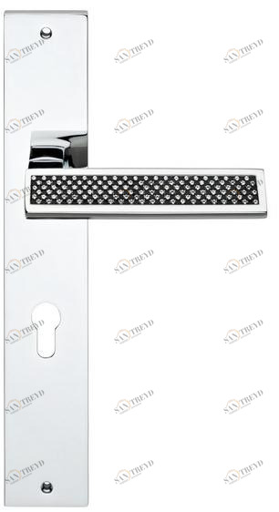 LINEA CALI' Ручка с кристаллами swarovski® на пластине Riflesso black sun-id-1451676