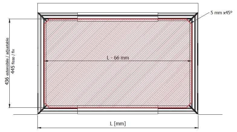 Выдвижная рама для полки Servetto PAPILLON ARCH-00017656 - Вид №7