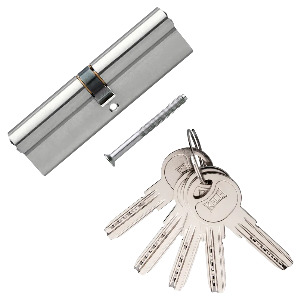 Цилиндр Kale 164SN-110-NI, 50х50 мм, ключ/ключ, цвет никель 82394642 STLM-2169332  - Вид №1