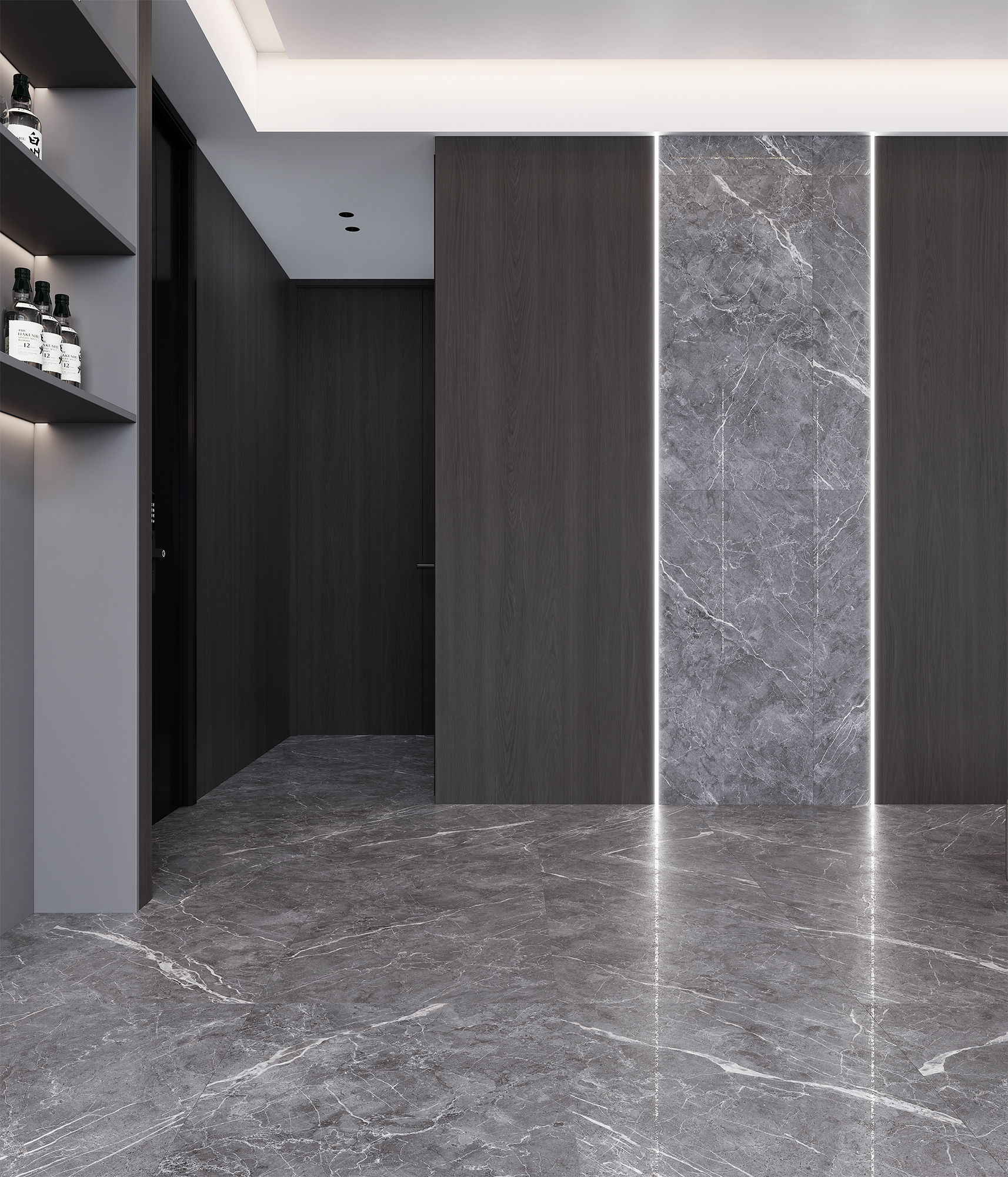 ESPERIA GRIGIO LAPPATO — Серый керамогранит с перламутровым блеском CL4003-A Arcadia Ceramica - Вид №1