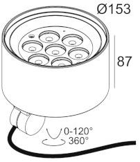 Delta Light Светодиодный напольный проектор для улицы Frax sun-id-1415765 - Вид №2