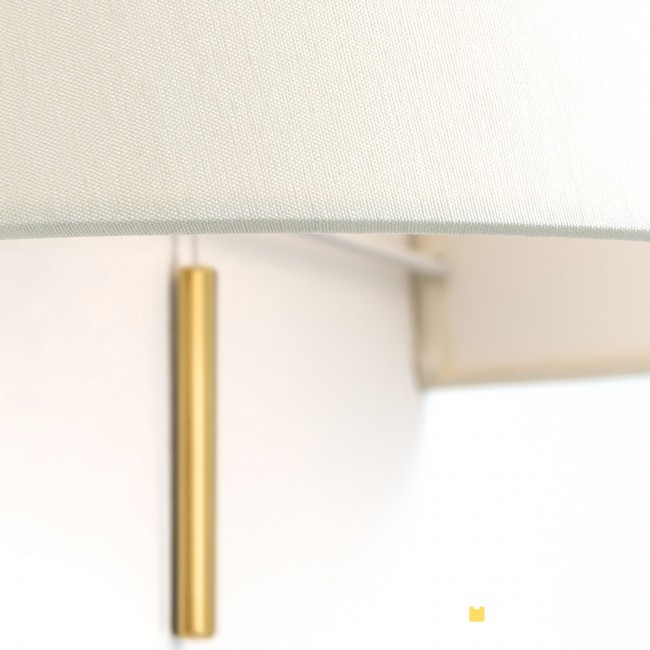 WA 2-1353 MS-matt настенный светильник с белым абажуром Orion Shade 117816 - Вид №1