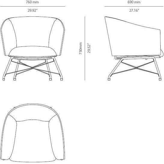 PRADDY Мягкое кресло с подлокотниками Orchard Tr045 - Вид №4
