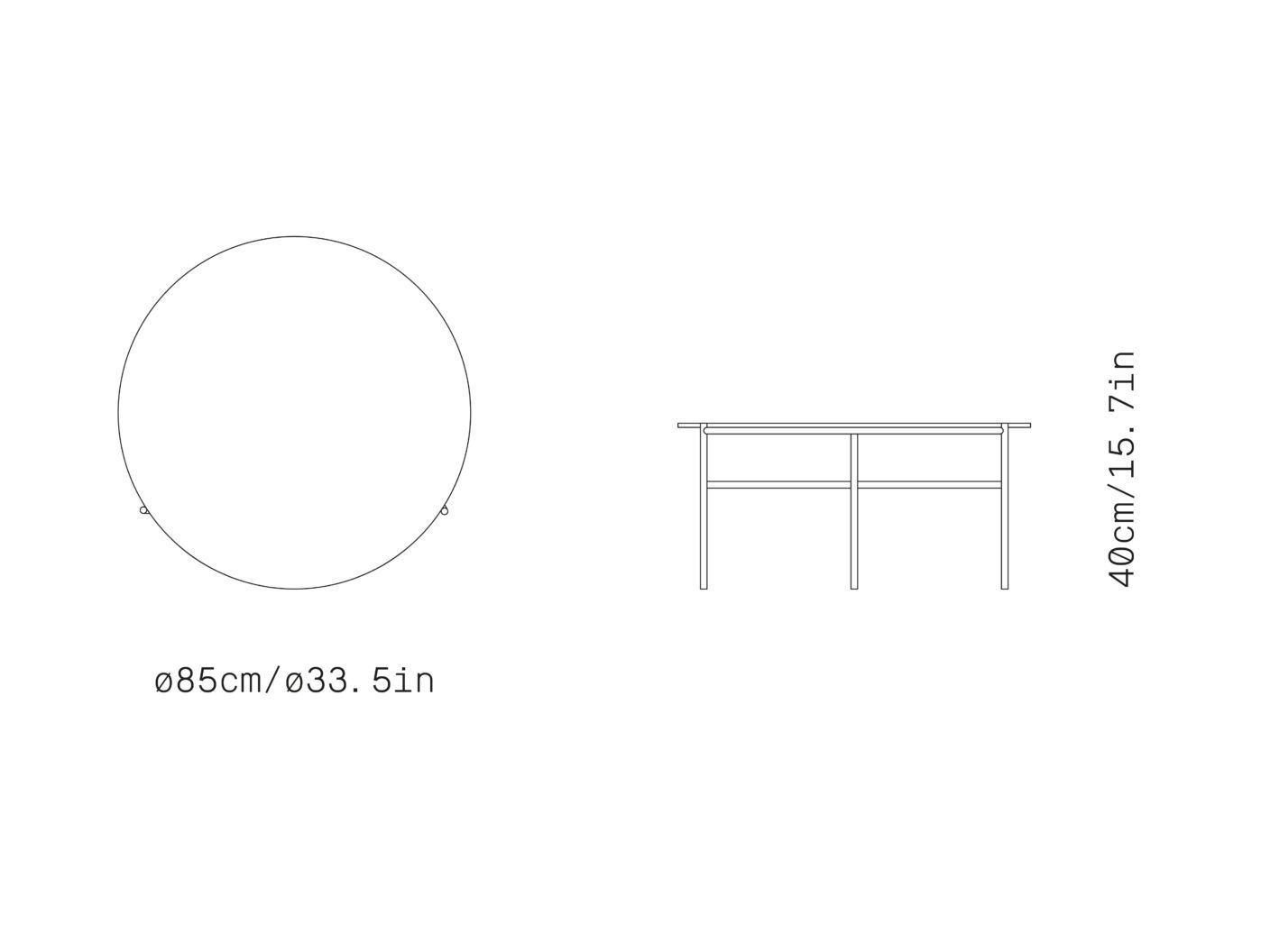 Круглый журнальный столик из Dekton® и стали Omelette Editions DOWNTOWN ARCH-00103354 - Вид №7