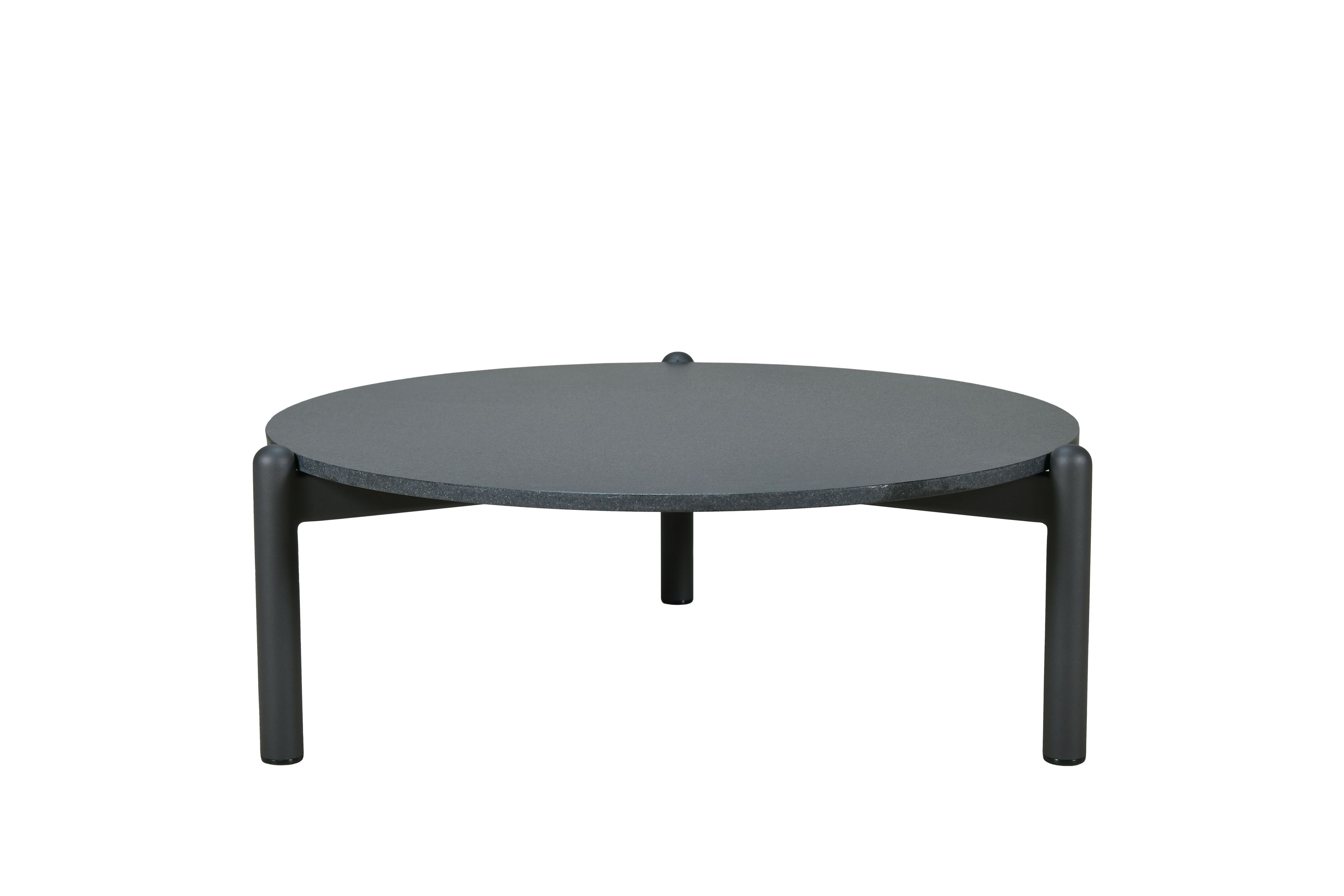 Алюминиевый круглый низкий садовый столик с керамогранитом cbdesign Stylo ARCH-00124193 - Вид №1