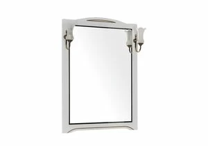 Зеркало Aquanet Луис 80 белый/золото