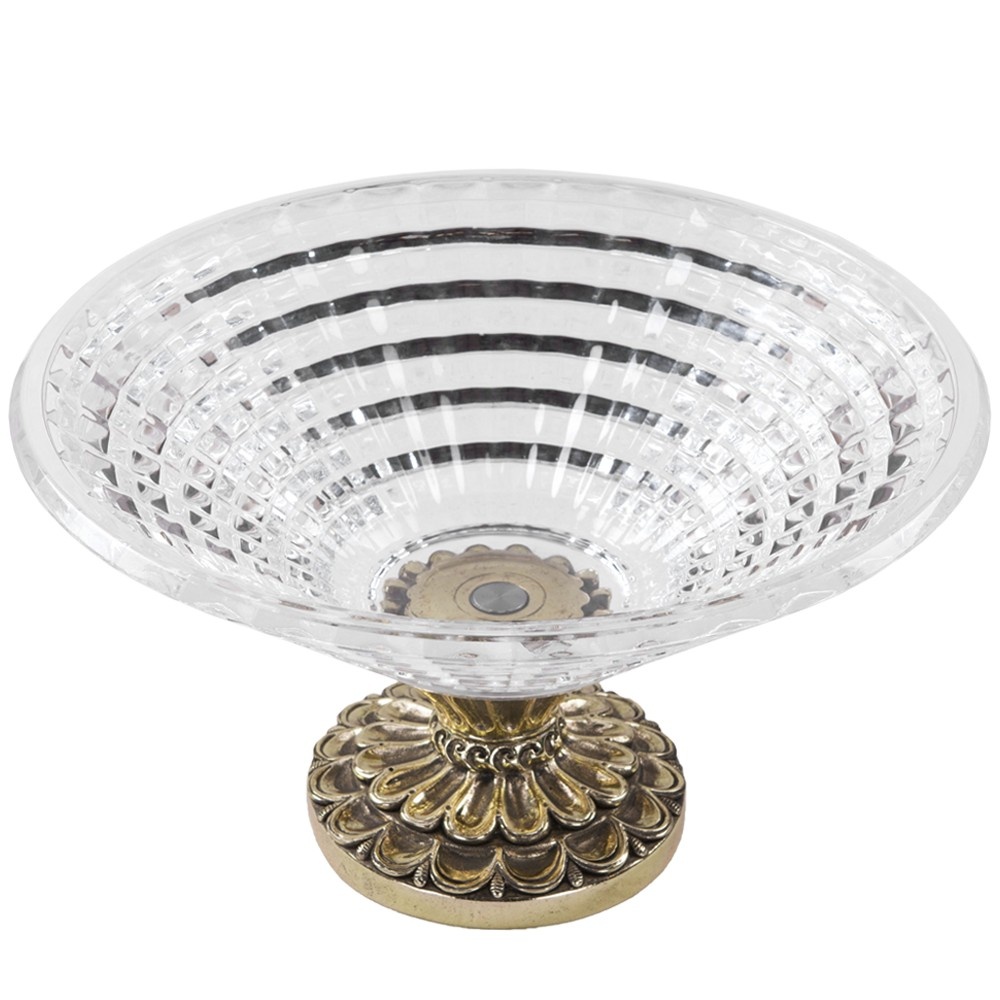 52054 BOGACHO Фруктовница 10 Бронза мрамор / стекло  - Вид №2