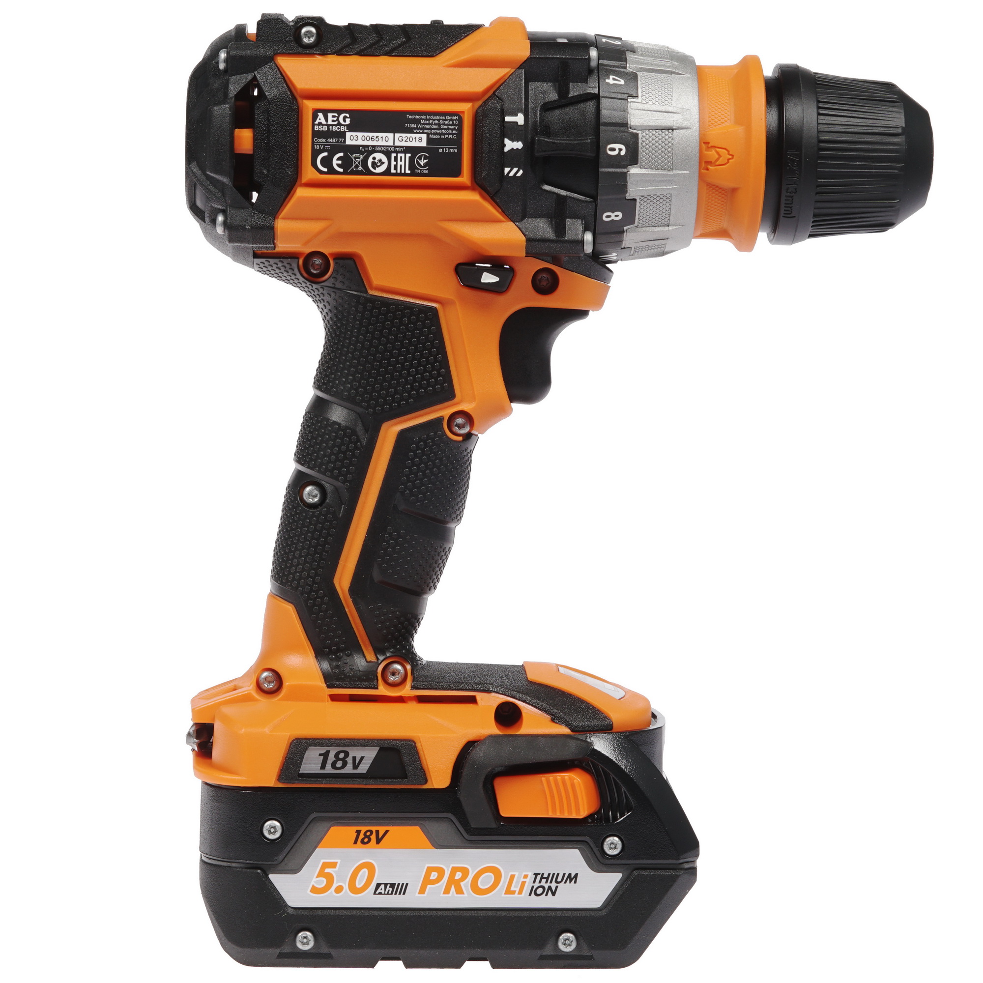 Дрель-шуруповерт AEG BSB18CBLLI502C PRO 18V 7999208 STDN-0144156 - Вид №1