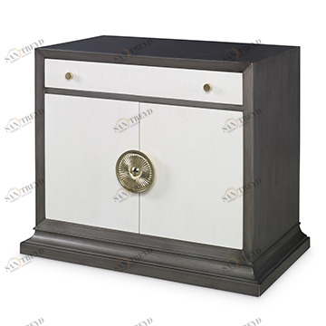 Тумбочки 17578-230-002 Soleil Nightstand - Grey / Linen Ambella 
