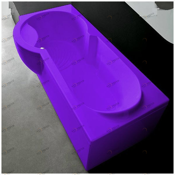 Ванна Gruppo treesse Simona V5671-SX-F фиолетовая прямоугольная левая VTLV5671SXF