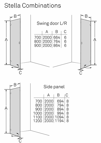 685681 Душевая дверь IFO Stella, дверца IFO Stella 800 левая - Вид №3