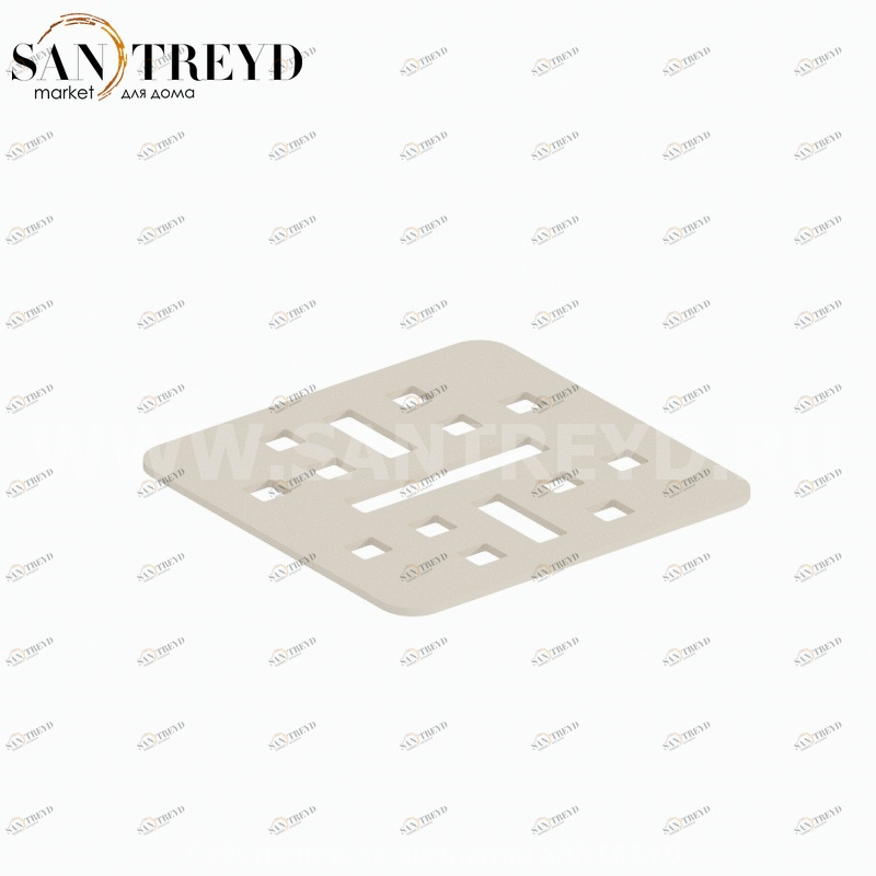 DP009503 Сливная решетка 13 см цвет Жемчужина Globo DOCCIAPIETRA Италия Ceramica Globo