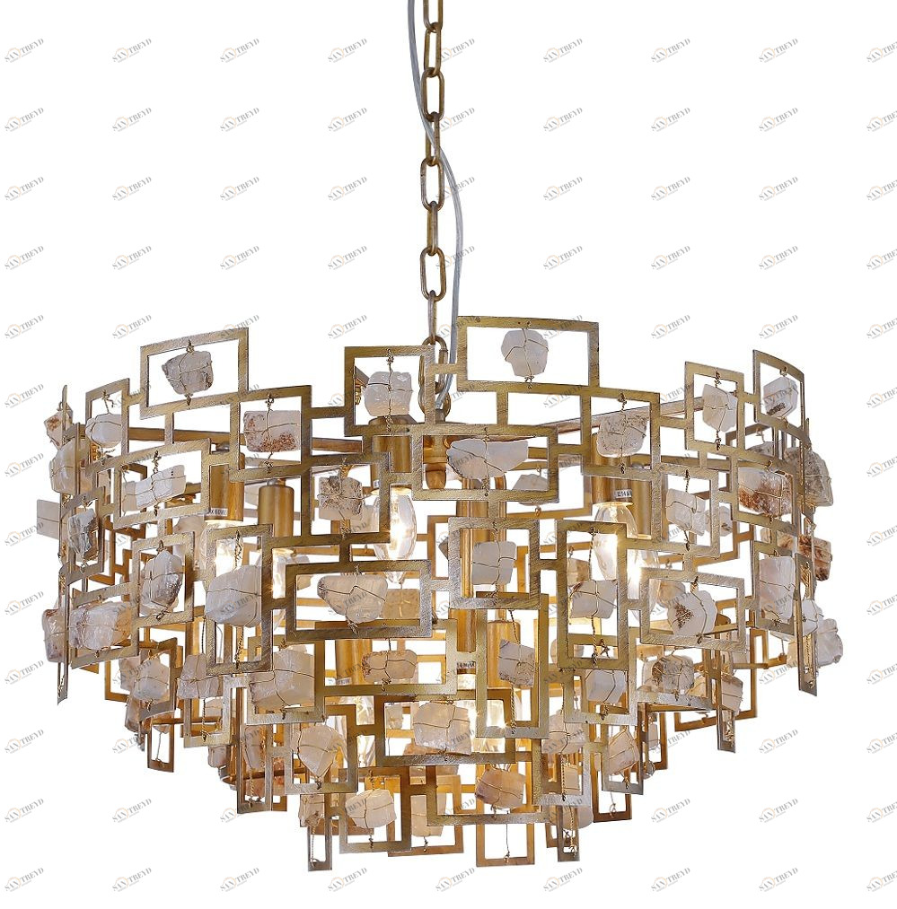 Подвесная люстра Crystal Lux Diego SP9 D600 Gold CRYSTAL LUX ДИЗАЙНЕРСКИЕ, DIEGO 056890 Золотой 
