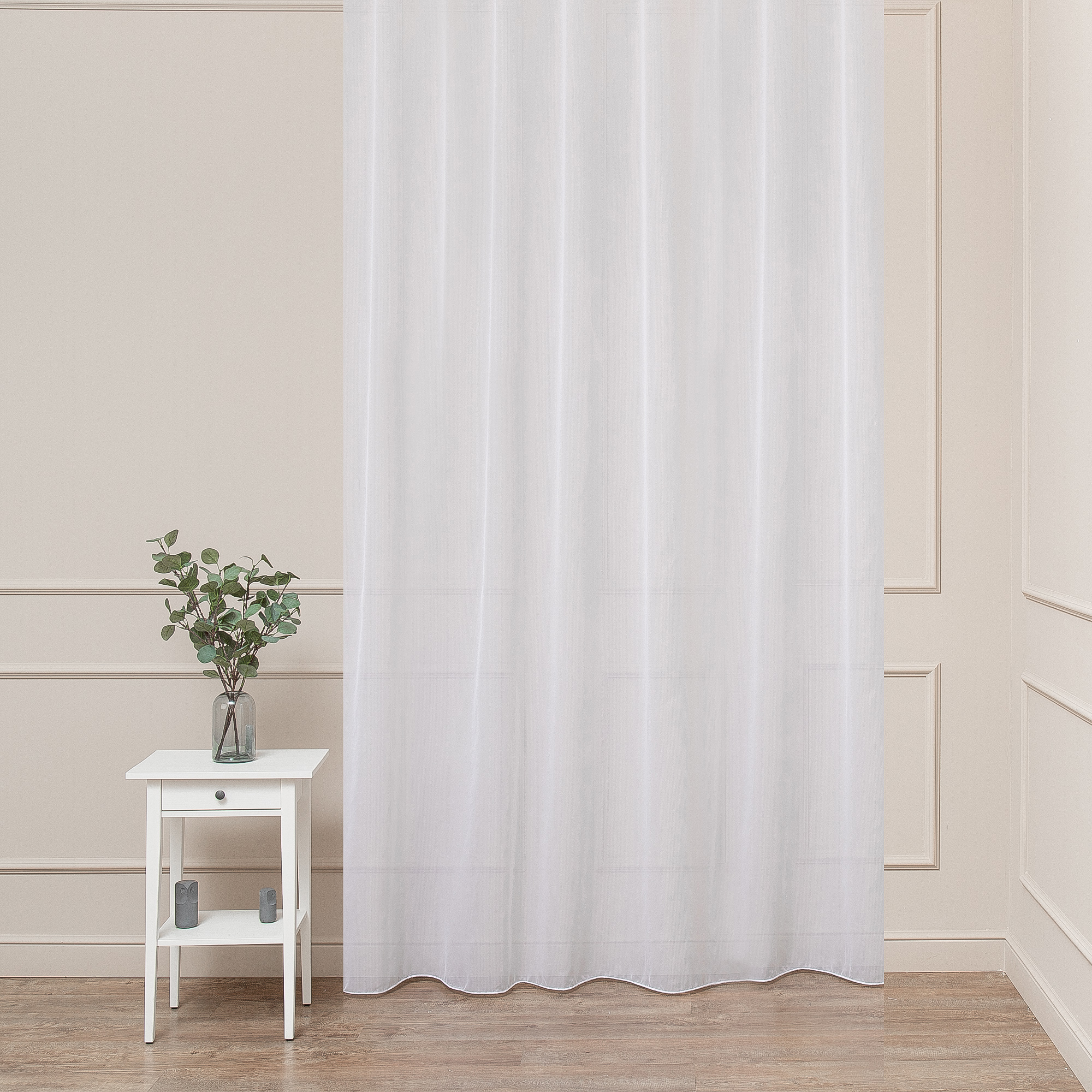 Тюль креп белый TEX REPUBLIC для гостиной в стиле нео-классика 85486192 STLM-0063098 - Вид №5