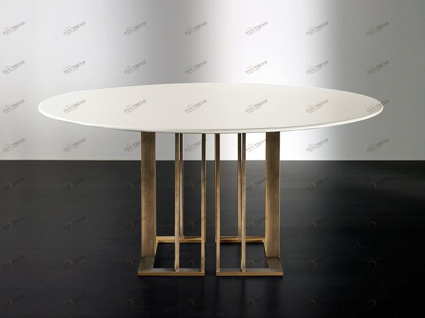 Meridiani Обеденный стол из лакированного дерева sun-id-1420634