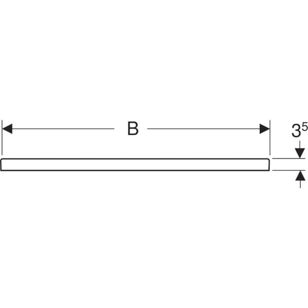 Квадратный нескользящий поддон для душа Geberit MELUA ARCH-00140064 - Вид №3