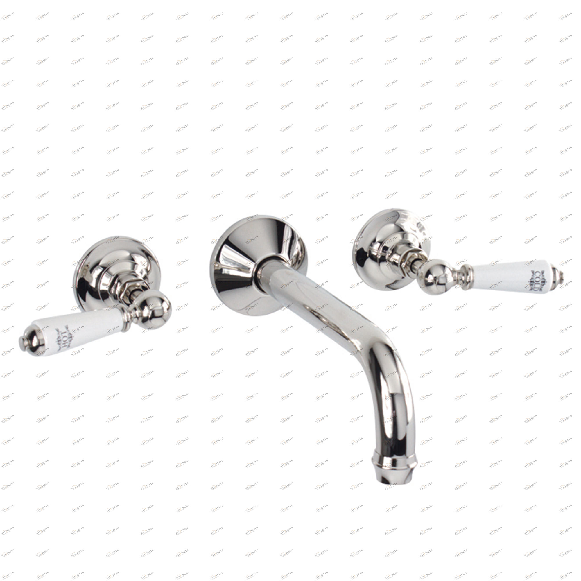 Traditional bathrooms Смеситель для раковины на 3 отверстия АСКОТ Tb440.514.ag 