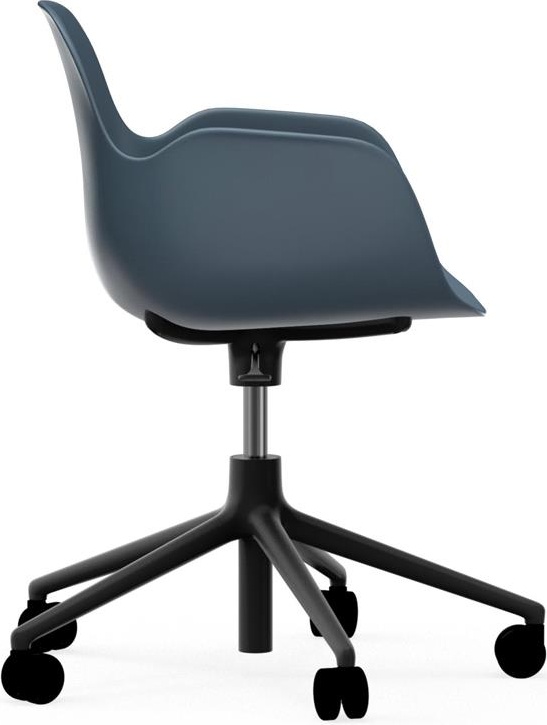 606153 Кресло Swivel 5W Gaslift Black Alu Blue Normann Copenhagen Form - Вид №2