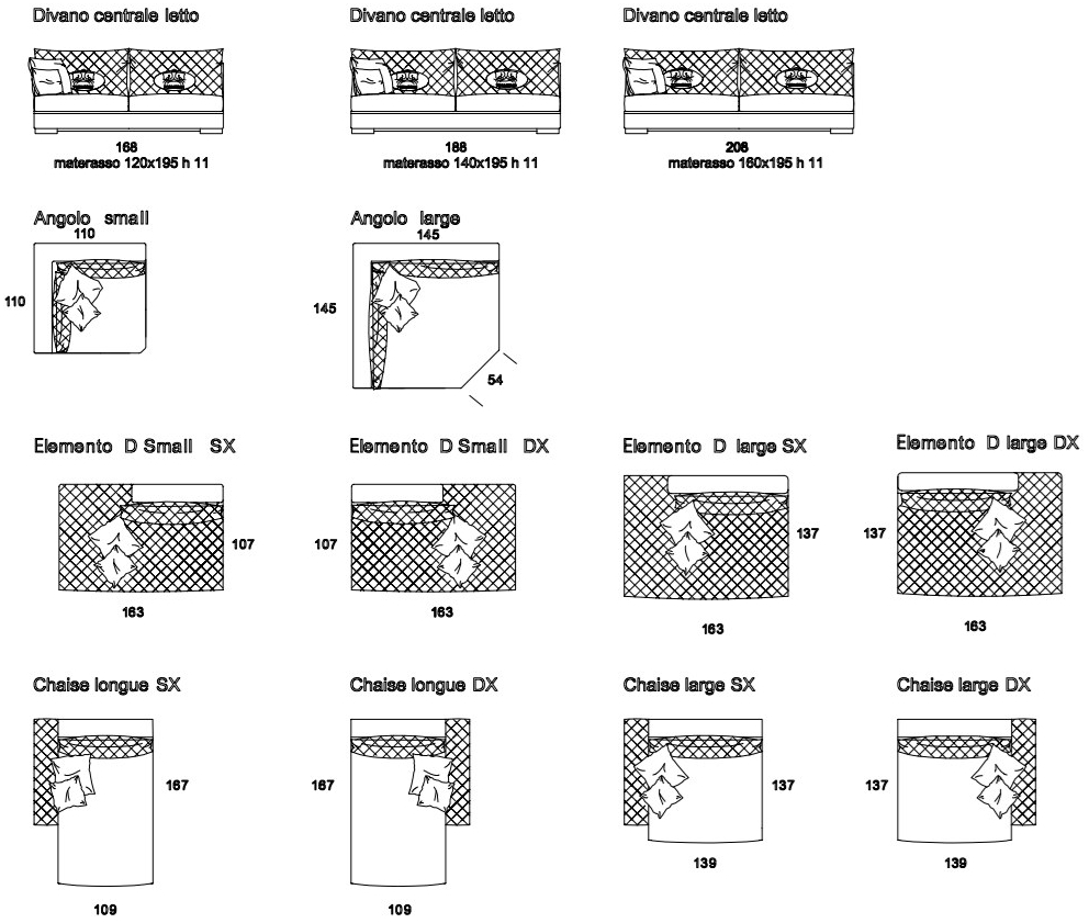 Former In Italia Модульный угловой диван в бархате Parioli sun-id-1442511 - Вид №5