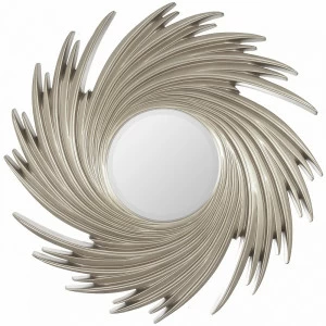 Зеркало-солнце 96 см античное серебро Tornado Silver ART-ZERKALO ДИЗАЙНЕРСКИЕ 00-3884079 Зеркальный;серебро