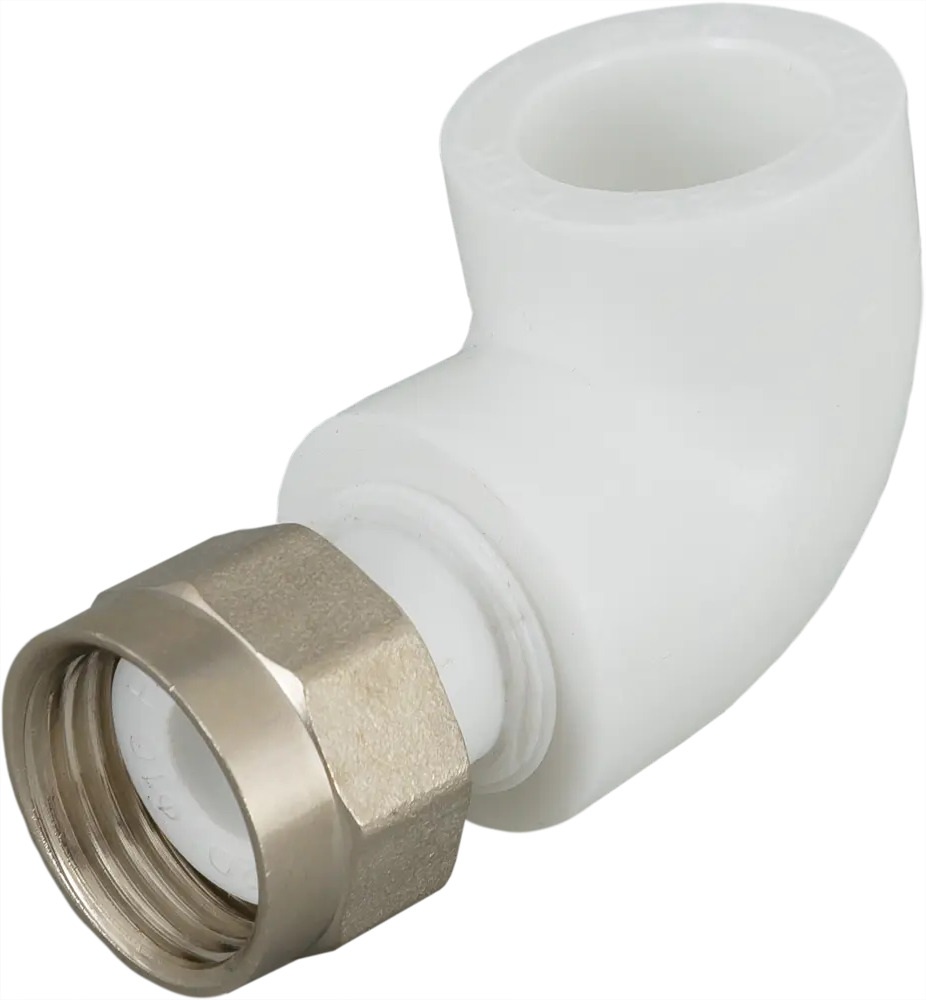 Угловой фитинг РВК 90° для соединения ПП труб с сантехникой 82222069
