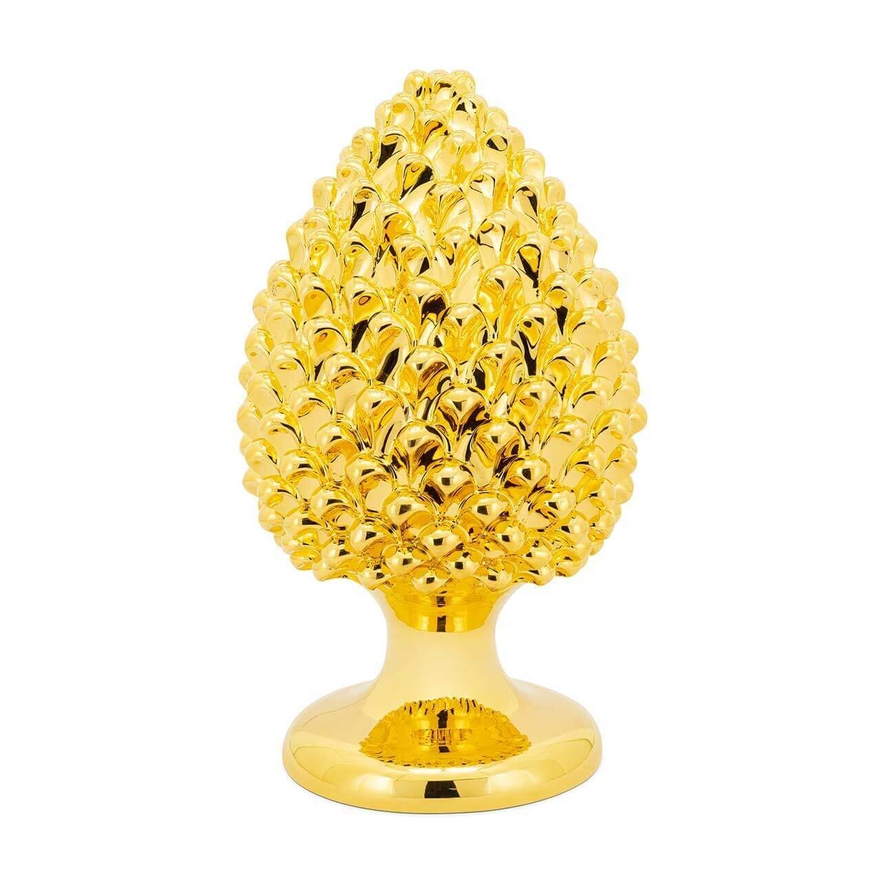 600961-01 ABHIKA СОСНОВАЯ ШИШКА НАСТОЯЩЕЕ ЗОЛОТО H40 GOLD 