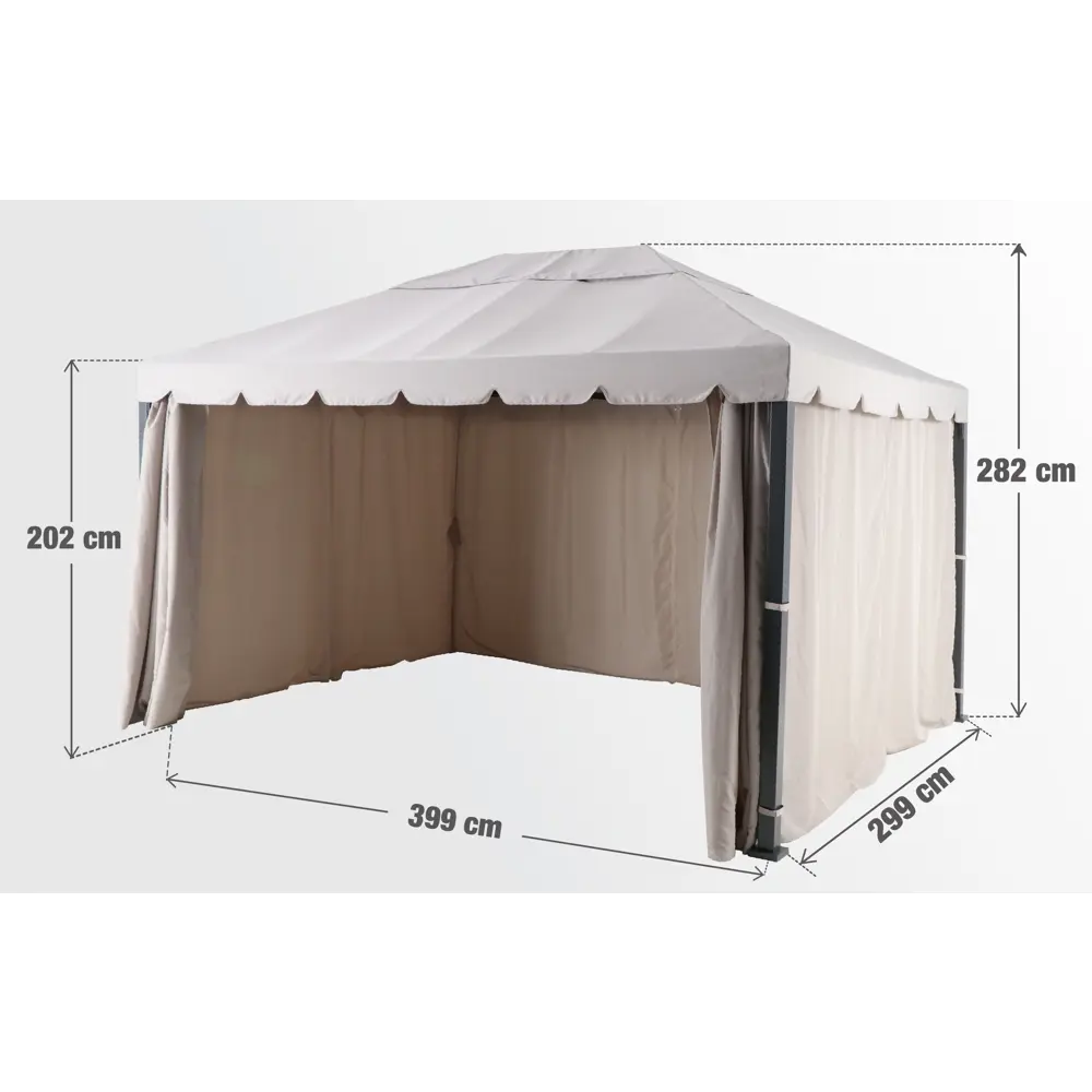 Штора для тента BEGINIA 300x300 см белый STLM-2079441 - Вид №27