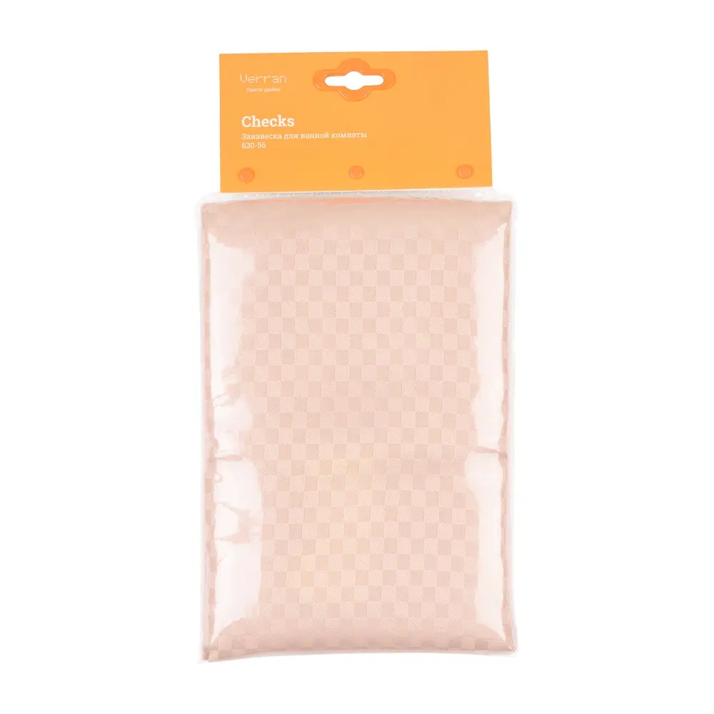 Штора для ванной Checks 180x80 см полиэстер цвет бежевый VERRAN Cheks STLM-2001180 - Вид №6