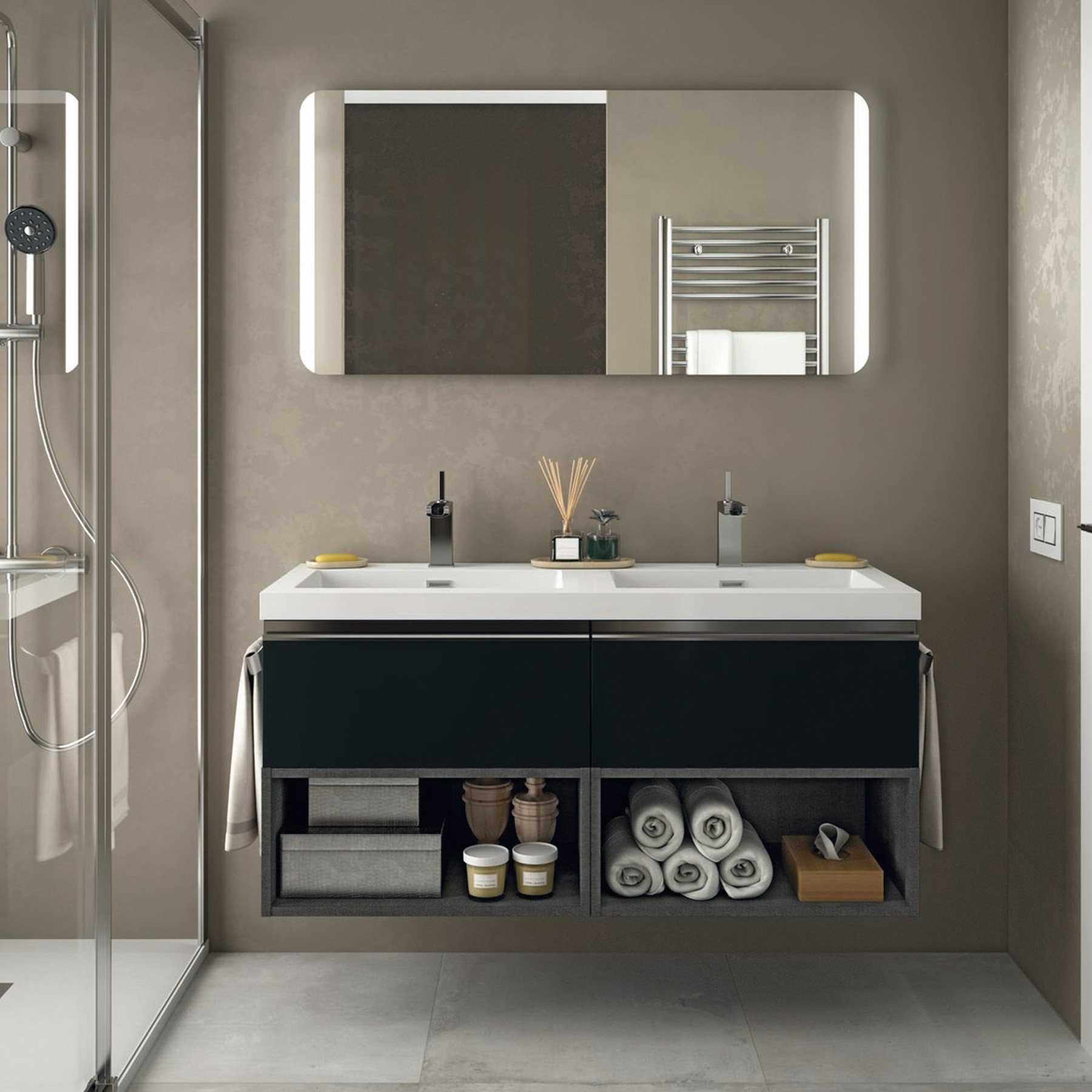 22811 SALGAR Стеллаж для хранения АЛЬЯНС 600 1 полка CARBON-TX 598 x 270 x 450 мм  - Вид №3