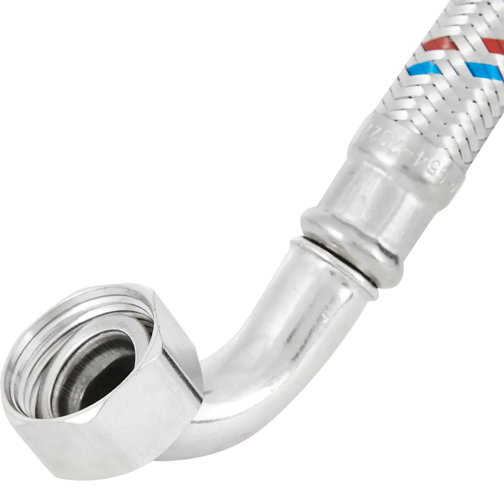 Гибкая подводка для воды ДТРД 3/4" гайка угловая - гайка 150 см STLM-2001438 - Вид №3