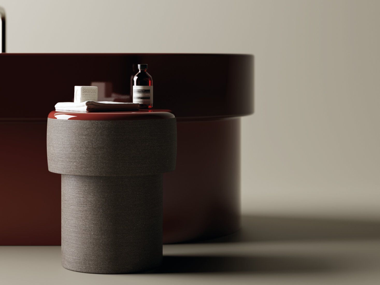 Овальная ванна в центре комнаты в Cristalplant® Agape Cenote ARCH-00111240 - Вид №3