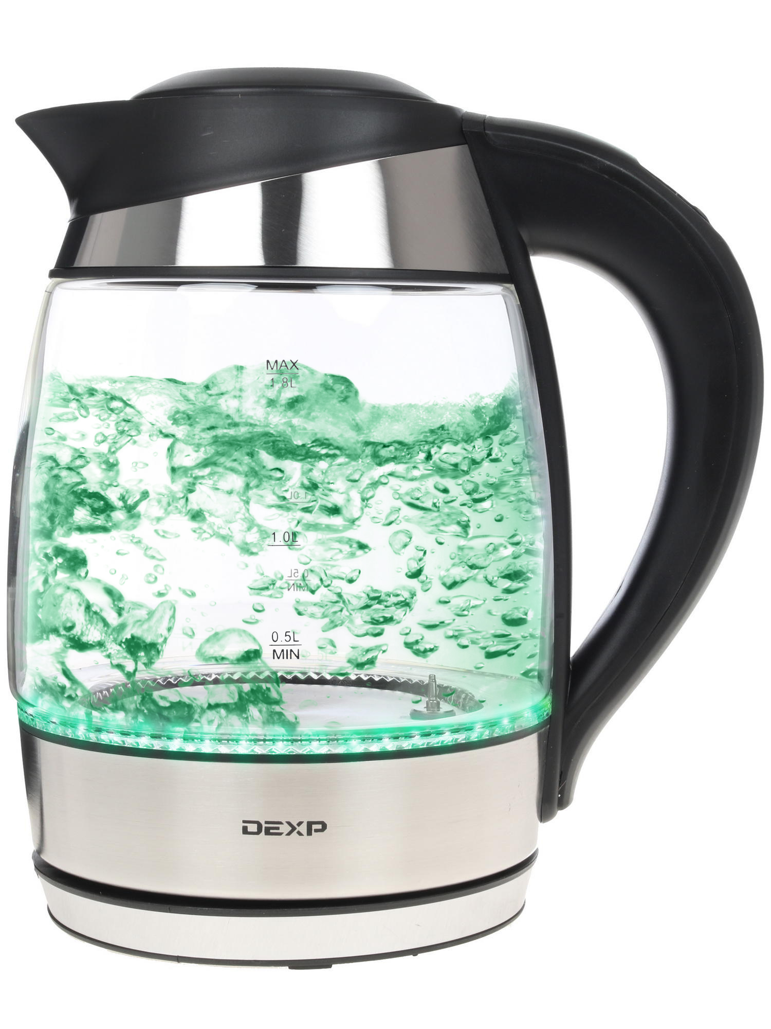 1146033 Электрочайник DEXP KG-1800 Smart серебристый STDN-0007288