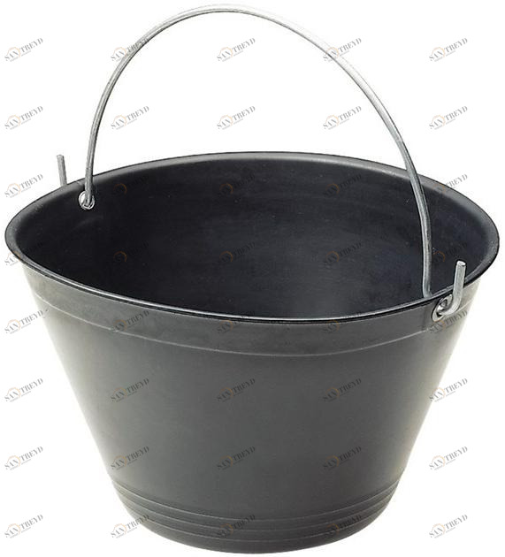 KAPRIOL Черное пластиковое ведро Hand tools - secchi e casse in plastica sun-id-1364500