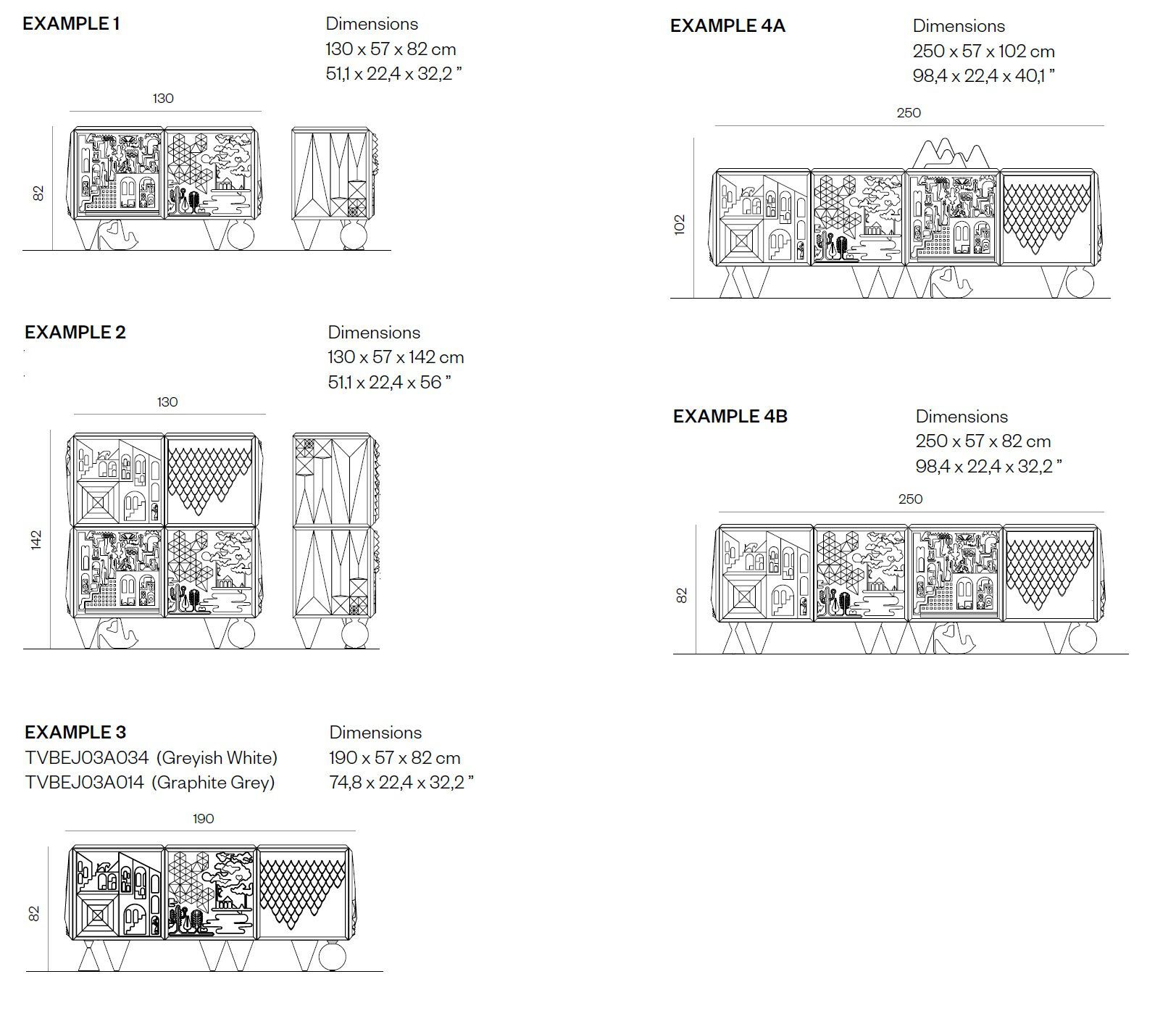 Шкаф из МДФ с распашными дверями BD Barcelona TOUT VA BIEN ARCH-00070517 - Вид №11