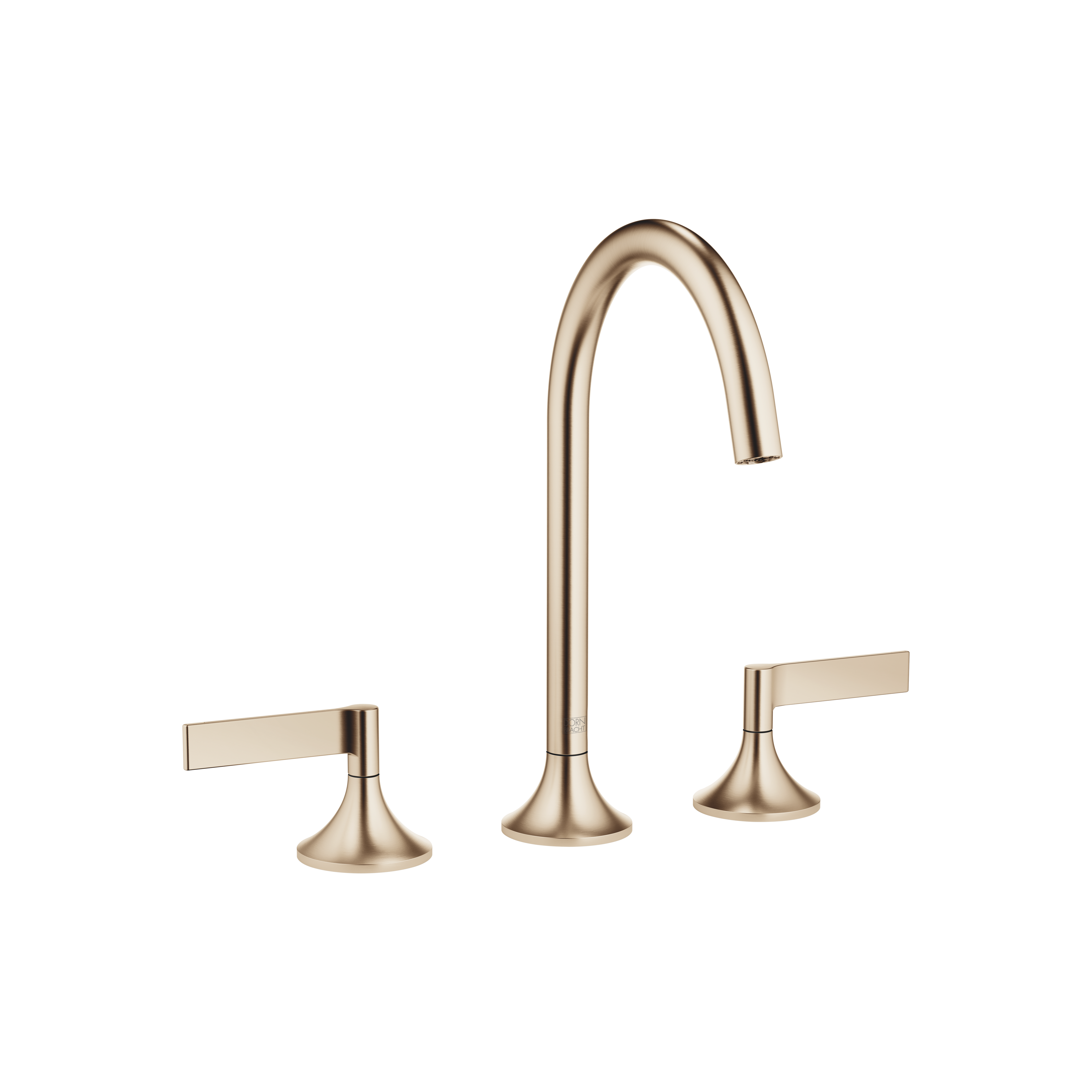 VAIA Смеситель для раковины на три отверстия со сливным клапаном - Brushed Champagne (22-каратное золото) DornBracht 20713819-46